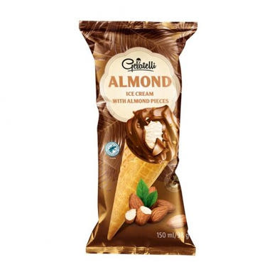 Gelatelli Tölcséres jégkrém vaníliás-mandulás 150 ml / 98 g