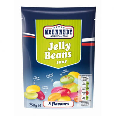 Mcennedy Jelly beans savanyú, 250 g