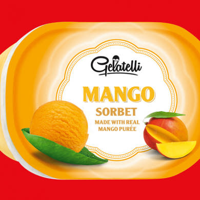 Gelatelli sorbet mangó, jégrkém, 1 L