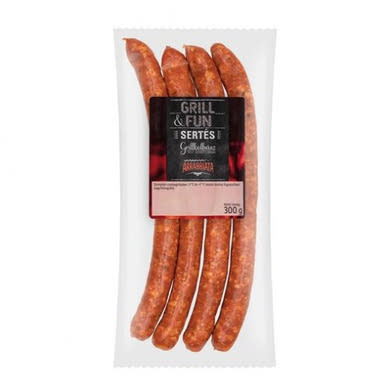 Grill & fun Sertés grillkolbász fokhagymás, 300 g