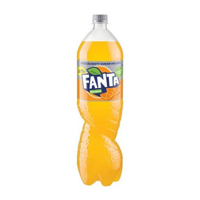 Fanta Zero narancs ízű szénsavas üdítő, kalóriamentes, 2 L