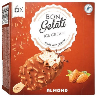 BON Gelati, Mandulás jégkrém 6 x 120 ml