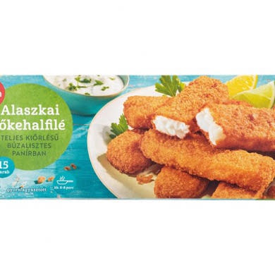Ocean Sea Alaszkai tőkehalfilé teljes kiörlésű panírban, gyorsfagyasztott, 450 g