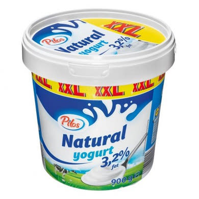 Pilos Natúr joghurt 3,2%, 900 g