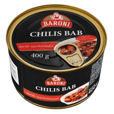 BARONI Chilis bab darált marhahússal, 400 g