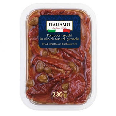 Italiamo / italiamo italian style Szárított paradicsom napraforgóolajban, 150 g