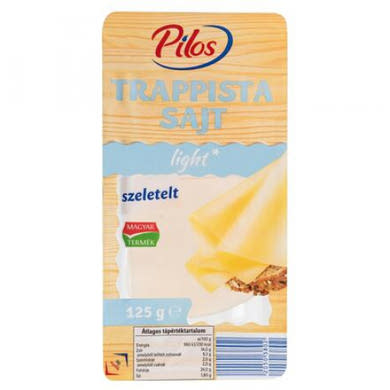 Pilos Trappista sajt, light szeletelt