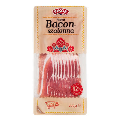 PIKOK Baconszalonna,sertés, füstölt főtt