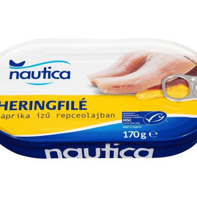 NIXE, Heringfilé repceolajban, bőrrel,  170 g/102 g