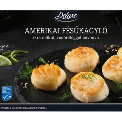 Deluxe Amerikai fésűkagyló ikra nélkül, fagyasztott, 200 g