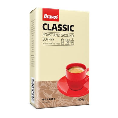 Bravos Classic Espresso őrölt kávé, 1 kg