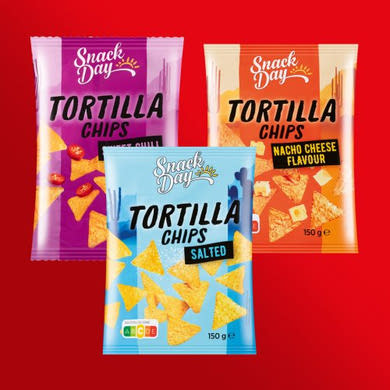 Snack Day édes-chilis Tortilla Chips, 200 g