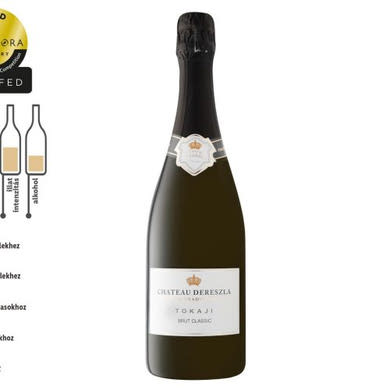 Chateau Dereszla Brut classic pezsgő száraz, tradicionális 11%, 0,75 L