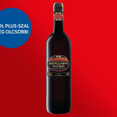 Mavrodaphne mazsolabor édes görög likőrbor 15%, 0,75 L