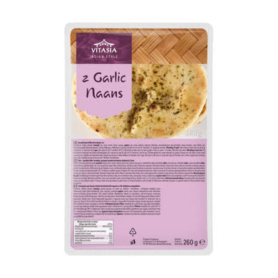 Vitasia Naan kenyér Fokhagyma és koriander ízesítéssel, 260 g
