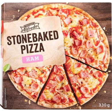 Trattoria Alfredo Pizza prosciutto, sonkás, kövön sütött, gyorsfagyasztott, 330 g