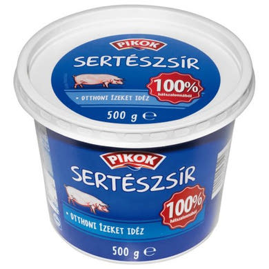 Pikok Sertészsír 100% hátszalonnából, 500g