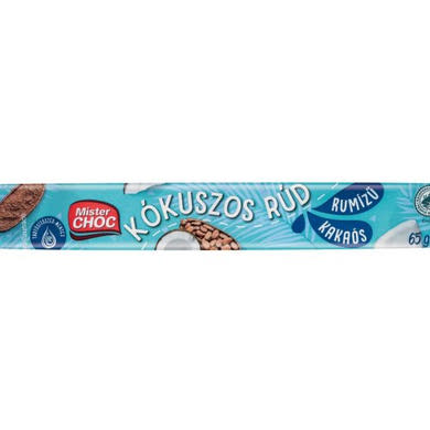 Mister Choc kókuszos rúd, rumos-kókuszos, 65 g