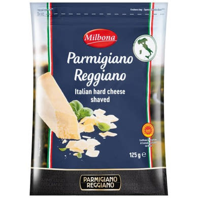 Milbona olasz sajtok grana padano forgácsok, 125 g