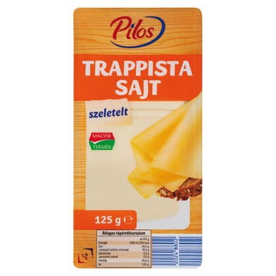 Pilos trappista sajt, szeletelt