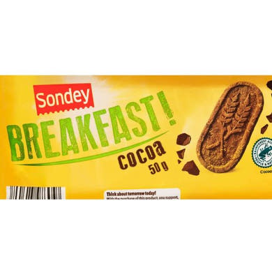 Sondey Reggelizőkeksz erdei gyümölcsös, 50 g