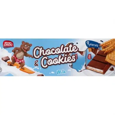 Mister Choc Fehércsokoládé puffasztott gabonával 9 x 23,5 g