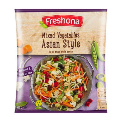 Freshona Serpenyős zöldségek Mexican Style, gyorsfagyasztott, 750 g