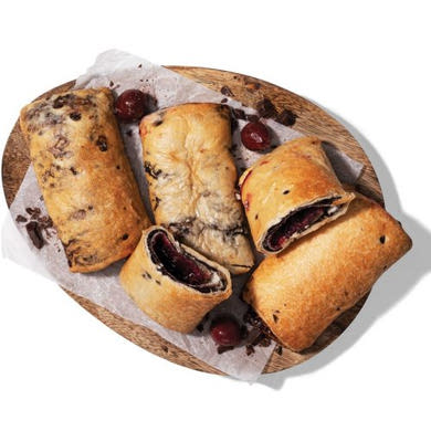 Belga csokoládés-meggyes párna