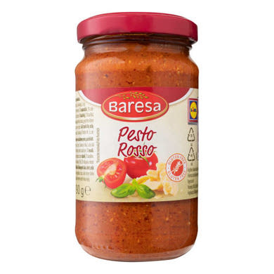 Baresa Pesto Rosso szósz paradicsommal és bazsalikommal