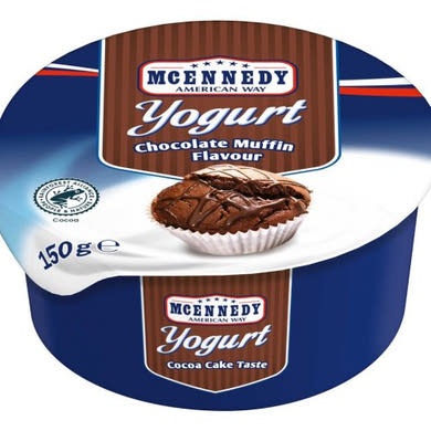 Mcennedy Krémjoghurt amerikai tőzegáfonyával és csokoládédarabokkal, 150 g