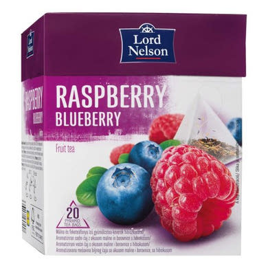 Lord Nelson gyümölcstea Piramis filteres eper-málna, 50 g