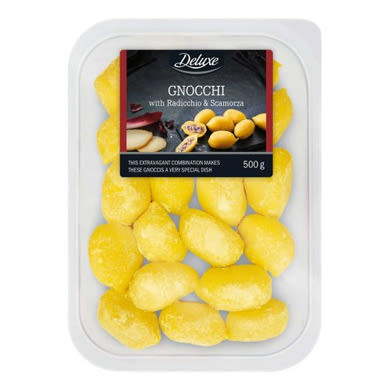 Deluxe Friss burgonyatészta gnocchi cikóriás és scamorza sajtos töltelékkel 500 g