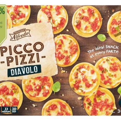 Trattoria Alfredo Picco pizzi, diavolo, fagyasztott, 360 g