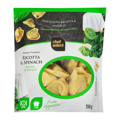 Chef Select Friss tortelloni töltött tészta ricottás-spenótos töltelékkel