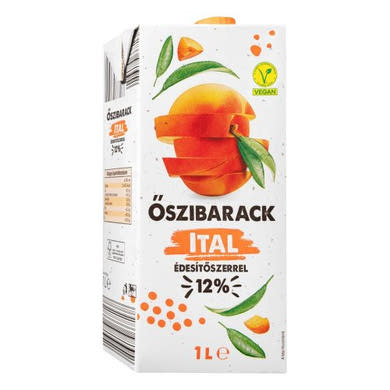 Őszibarack ital 12% gyümölcstartalommal