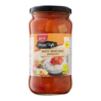 Kania Ázsiai főzőszósz Curry szósz zöldségekkel thai stílusú, 450 ml / 480 g