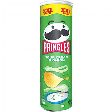 Pringles XXL hagymás-tejfölös ízesítésű snack 185 g