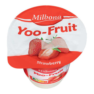 Milbona Yoo-Fruit tejes desszert habosított gyümölcskészítménnyel eper, 150 g