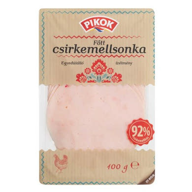 Pikok csirkemellsonka 92% hús, 100 g