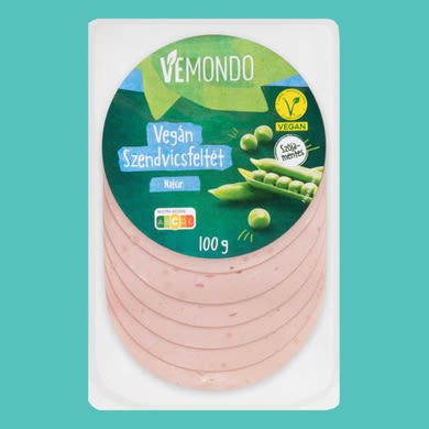Vemondo Vegán szendvicsfeltét Snidlinges, vegán és szójamentes, 100 g