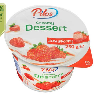 Pilos Rétegzett desszert kefirből Milbona cseresznyés, 250 g