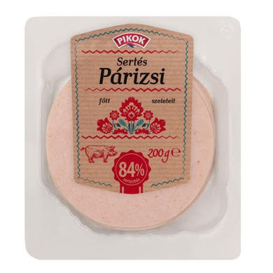 PIKOK Sertéspárizsi, főtt, szeletelt