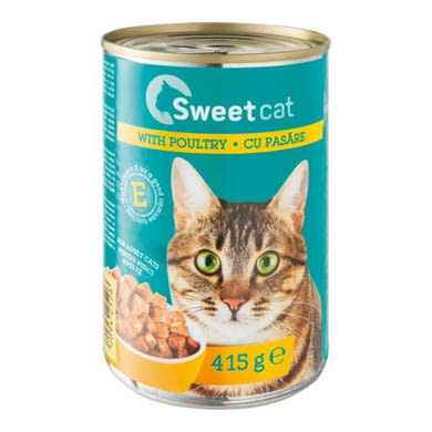 Sweet Cat Nedves macskaeledel hallal, 415 g