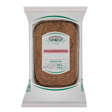 PIKOK PURE Pulykahúspastétom, darabos, sült, 210 g
