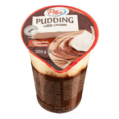 Pilos Kakaós puding tejszínhabbal, 200 g