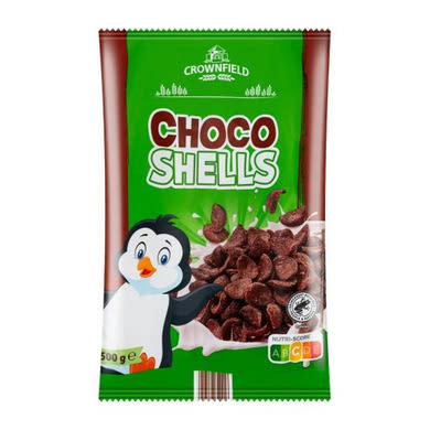 Crownfield, Choco Shells gabonapehely csokoládé ízű