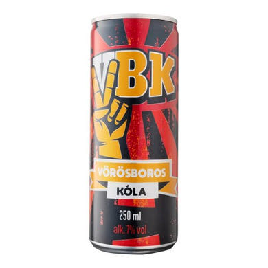 VBK vörösboros kóla 7%, 0,25 L