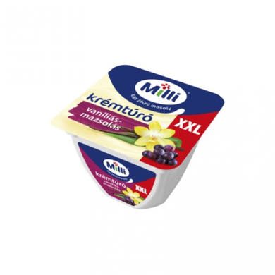 Milli krémtúró XXL vaníliás-mazsolás, 150 g