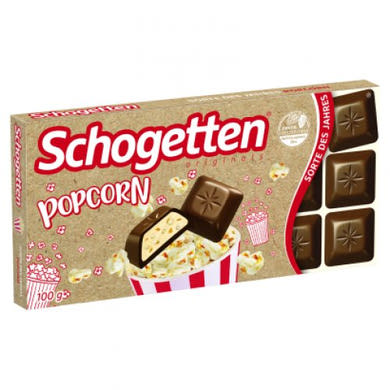 Schogetten Tejcsokoládé Popcorn, 100 g