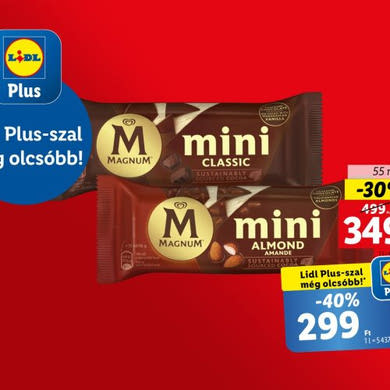 Magnum Mandula jégkrém, 55 ml